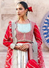 Arzoo By Zarqash Festive Embroidered Raw Silk 3 Piece Unstitched Suit ZQ25AF D-02 GULRUKH
